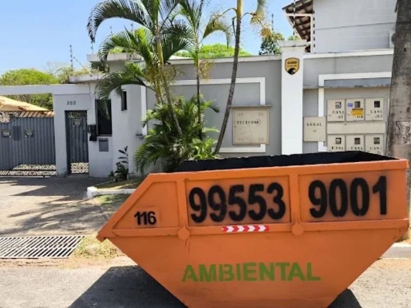Caçamba de entulho 3m³