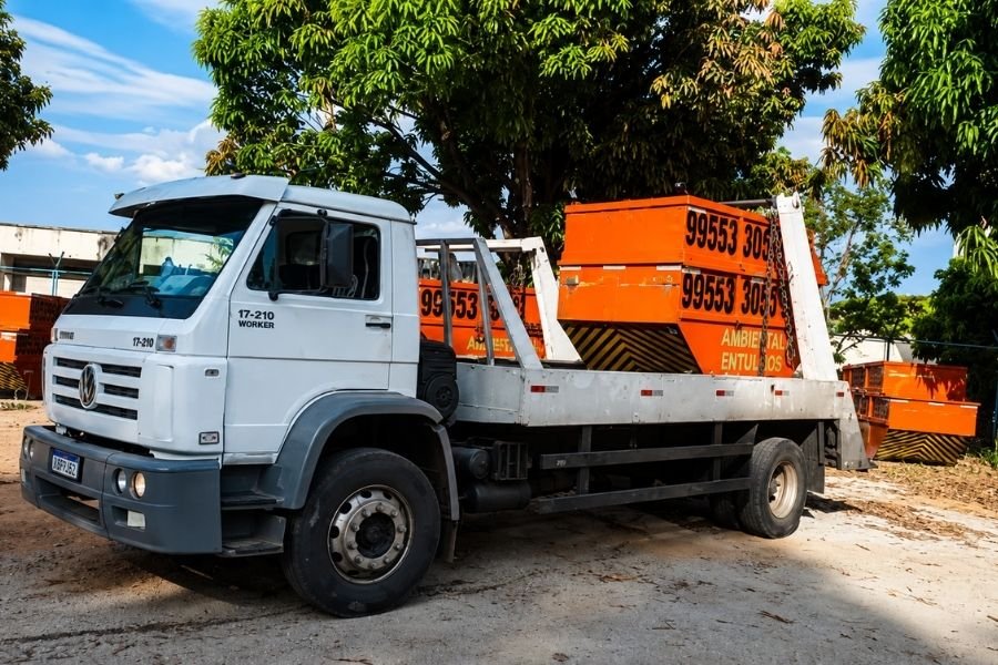 Serviço de locação de caçamba para construção